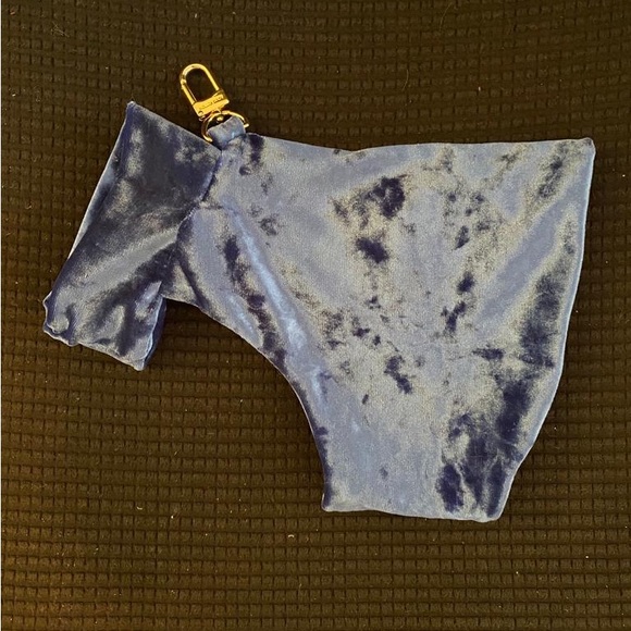 Dog Clothing Couture Top Small Puppy (Blue Velvet) - Picture 3 of 4